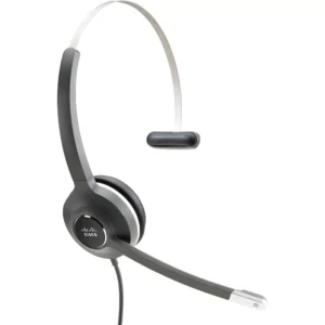 Headset 531 Wired Single with Quick Disconnect coiled RJ Headset Cable